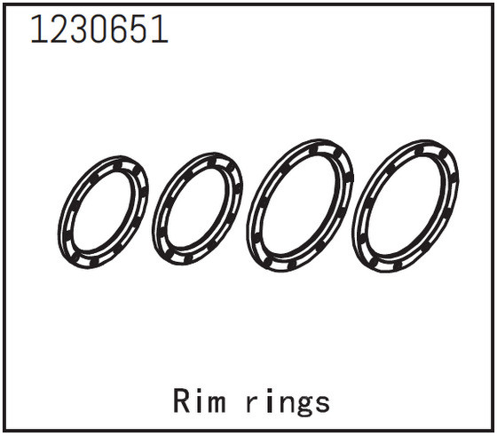 Absima Beadlock Ringe (4 St.)