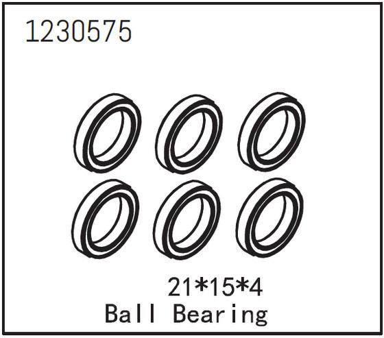 Absima Kugellager 21*15*4 (6 St.)