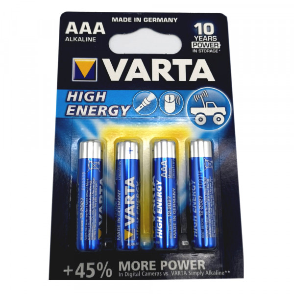 4x Varta AAA 4903 High Energy BL 1,5V Blister Micro LR03