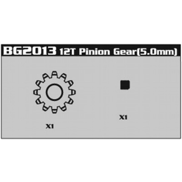 BG2013 12T Pinion (Ritzel) Gear