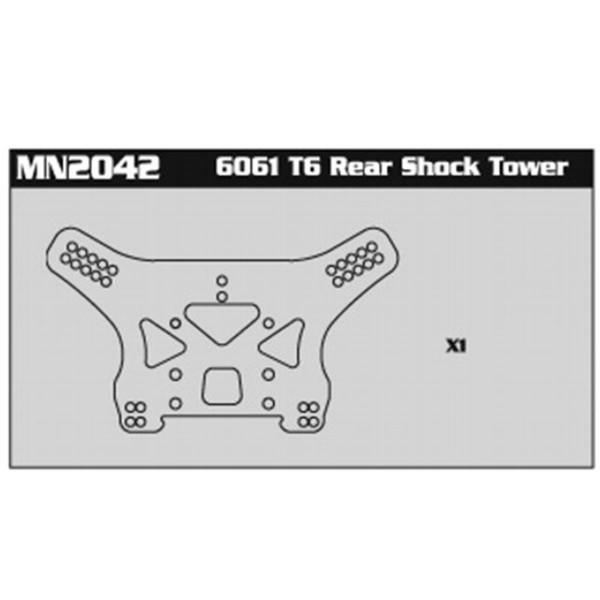 MN2042 6061 T6 Rear Shock Tower