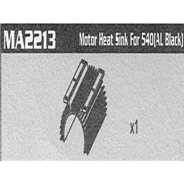 MA2213 Motor heat sink for 540 AM10T Extreme