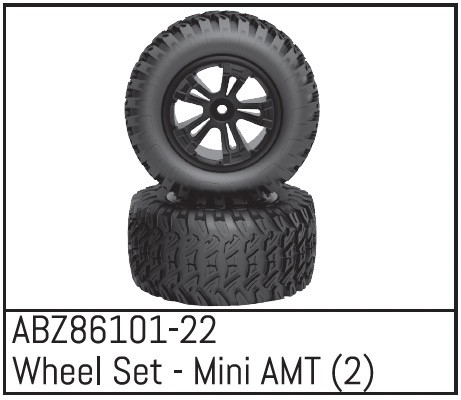 Absima Wheel Set - Mini AMT (2 St.) ABS-ABZ86101-22